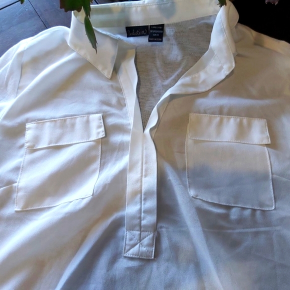 SEDUCTION WHITE BLOUSE/ B2B - Picture 3 of 5